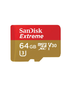 Sandisk microSDHC Extreme Class 10 90MB/s Memory Card + Adapter: 64GB