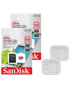 SanDisk Ultra microSDXC Micro SD 80MB/s Memory Card: 64GB