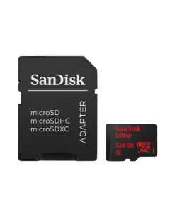 SanDisk Ultra microSDXC 128GB 80mb/s + SD Adapter