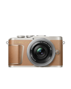 Olympus PEN E-PL9 Digital Camera + 14-42mm Lens - Brown