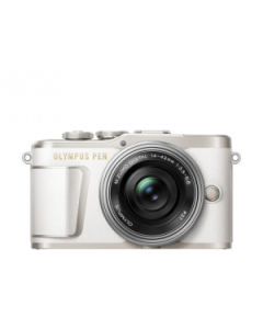 Olympus PEN E-PL9 Digital Camera + 14-42mm Lens - White