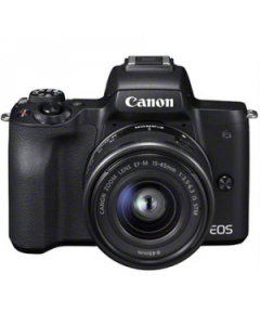 Canon EOS M50 Mirrorless Digital Camera with 15-45mm IS STM Lens - Black