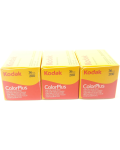 Kodak ColorPlus ISO 200 Colour 36 Exposure 35mm Film - 3 Pack