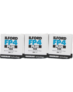 Ilford FP4 Plus ISO 125 Black & White 24 Exposure 35mm Film - 3 Pack