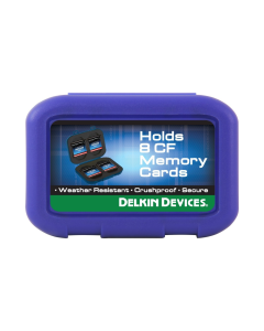 Delkin Devices Weather Resistant Tote Case for 8 Compact Flash Memory Cards