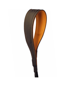 Eddycam 33mm Fashion 2 Elk Skin Leather Camera Strap - Black / Natural - 8319