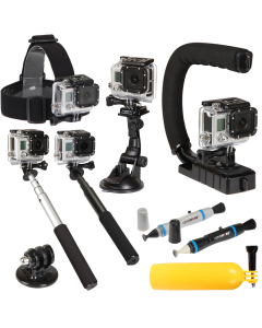 Sunpak Ultimate 9 Piece Gopro Action Camera Accessory Kit 