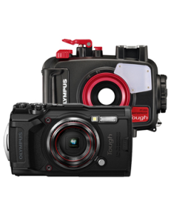 Olympus Tough TG-6 Digital Camera and PT-059 Waterproof Housing Kit - Black