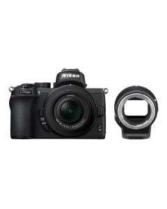 Nikon Z50 Digital Mirrorless Camera with 16-50mm VR lens and FTZ Mount Adapter