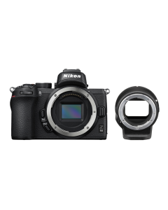 Nikon Z50 Digital Mirrorless Camera with FTZ Mount Adapter