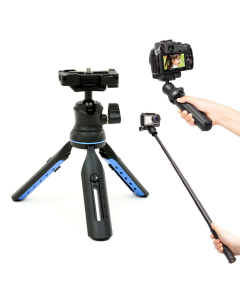 Slik Multi-Pod 3x4 Mini Camera Tripod & Selfie Stick with Smartphone Holder