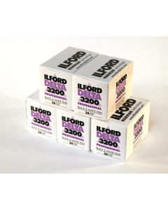 Ilford Delta 3200 Professional Black & White 36 Exposure 35mm Film - 5 Pack