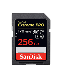 SanDisk Extreme Pro 256GB 170MB/s SDXC UHS-I V30 4K UHD Memory Card