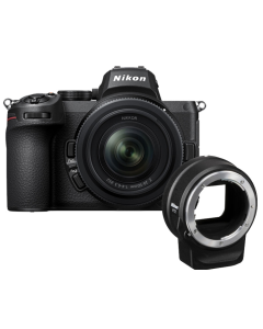 Nikon Z5 Digital Mirrorless Camera with 24-50mm Lens and FTZ Mount Adapter