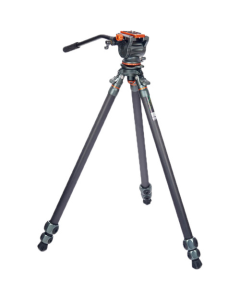 3 Legged Thing Mike Carbon Fibre Tripod with Leveling Base + AirHed Cine Arca