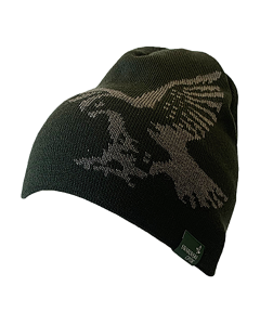 Swarovski Merino Beanie Hat - Green