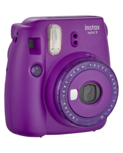 Fujifilm Instax Mini 9 Compact Instant Film Camera: Clear Purple