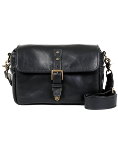 ONA Bowery Leather Messenger Bag: Black