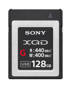 Sony 128GB G Series Up To 440MB/s Read & 400MB/s Write XQD Memory Card