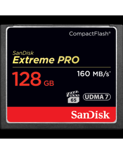 SanDisk Extreme Pro Compact Flash Card 4K Ready 160MB/s: 128GB