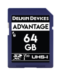 Delkin Devices Advantage 64GB SD UHS-I V30 Memory Card