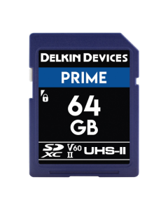 Delkin Devices Prime 64GB SD UHS-II V60 Memory Card