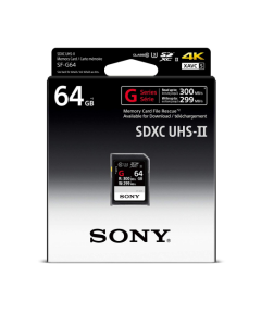 Sony 64GB G Series SDXC UHS-II up to 300MB/s SD Memory Card SF-G64