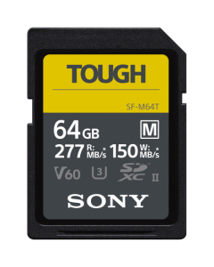 Sony 64GB Tough SDXC UHS-II SD Memory Card Up To 277MB/s