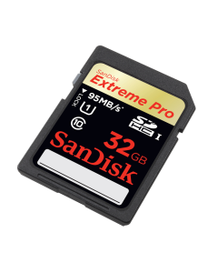 SanDisk Extreme Pro SD Class 10 95MB/s Memory Card: 32GB