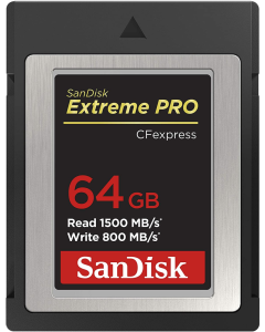 SanDisk Extreme PRO Cfexpress Card Type B, 64GB, Up To 1700MB/S, for RAW 4K Video