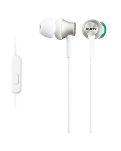 Sony MDR-EX450 Inear Headphones with Aluminium Housing and Microphone - White