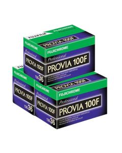 Fujifilm Provia 100F 36exp 35mm Colour Slide Film - 3 Pack