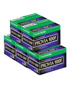 Fujifilm Provia 100F 36exp 35mm Colour Slide Film - 5 Pack