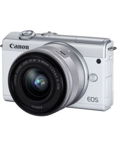 Canon EOS M200 Digital Camera with 15-45mm F3.5-6.3 IS STM Lens: White