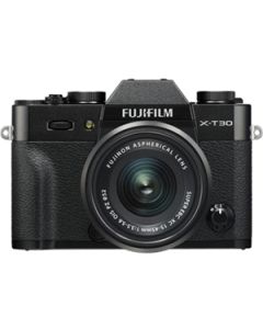 Fujifilm X-T30 + 15-45mm XC Lens Digital Compact System Camera - Black