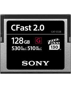 Sony 128GB CFast 2.0 Memory Card (530MB/s Read 510MB/s Write)