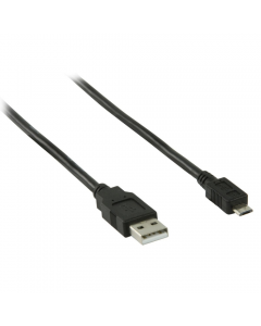 Valueline 2m USB A Male to USB Micro B Male Cable