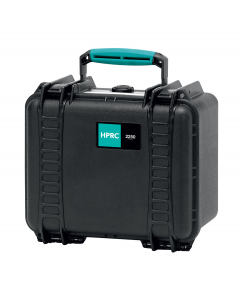 HPRC 2250 Hard Waterproof Case With Cubed Foam - Black / Turquoise