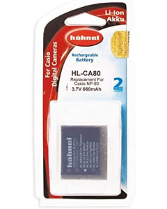 Hahnel HL-CA80 Replacement Li-ion Battery for Casio NP-80