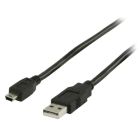 Valueline 2m USB A Male to USB Mini 5 Pin Male Cable