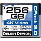 Delkin Devices 256GB CFast 2.0 Memory Card (560MB/s Read 495MB/s Write)